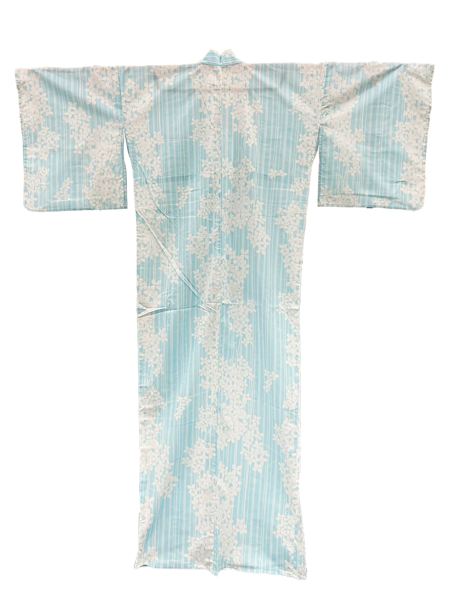 Women's PLUS size Cotton Yukata, Casual Kimono - Light Blue