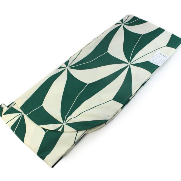 Women's Washable Nishakusode Kimono- Off White Green Asanoha