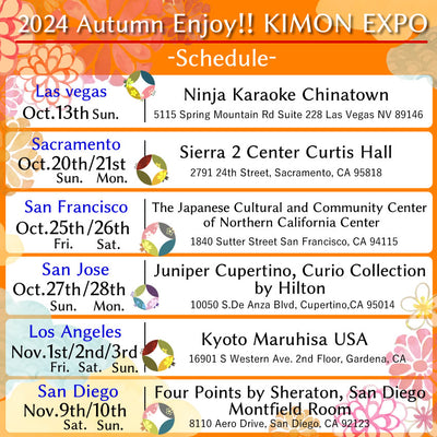 2024 Autumn 「Enjoy!! KIMONO EXPO」Held in 6 cities!