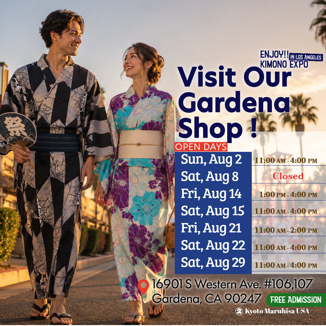 【Join Us This August! ✨】Enjoy!! KIMONO EXPO in Los Angeles: End of Summer Yukata Sale & Free Dressing Service ✨