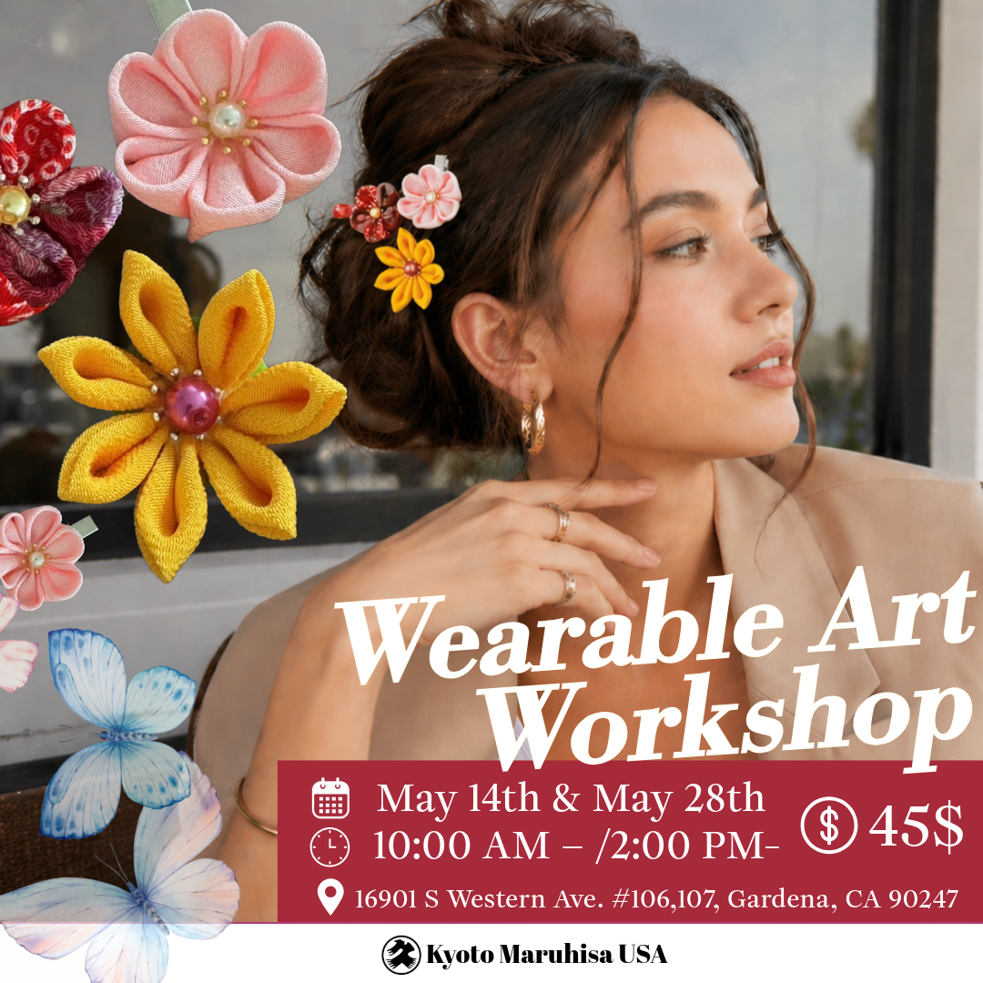 Wearable Art – Tsumami Zaiku Flower Accessory Workshop | May 14 & 28