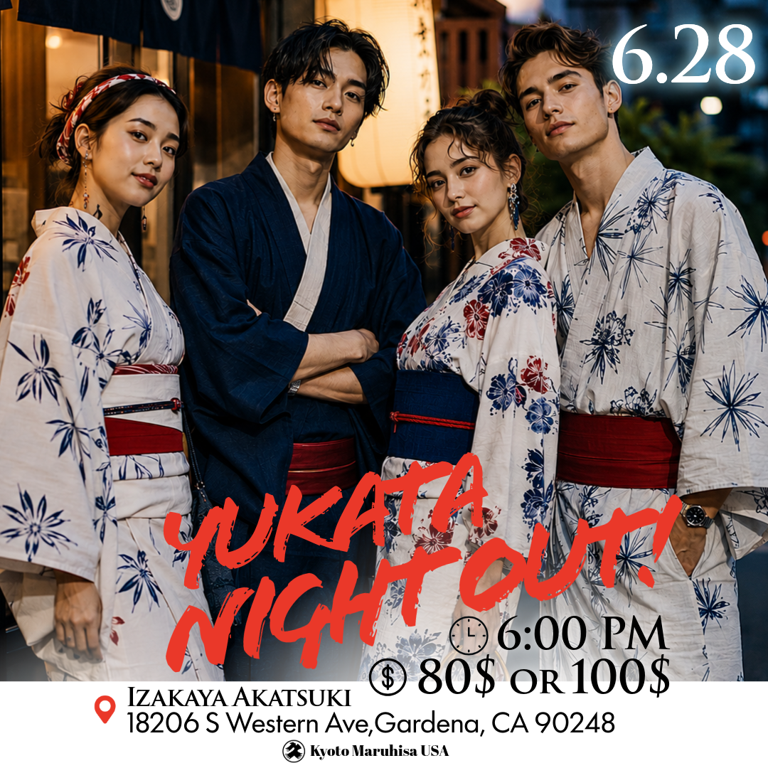 【Sunday, June 28】Enjoy!! KIMONO Yukata × U.S.A. Yukata Night Out! Dress Code: U.S.A. 🇺🇸✨