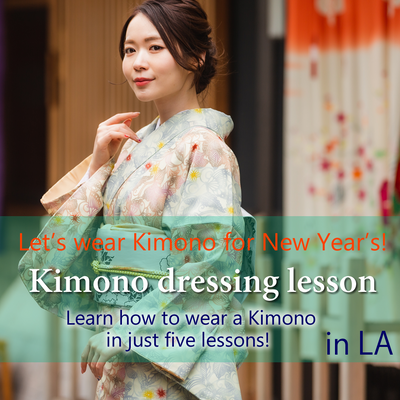 Kimono dressing lesson in LA
