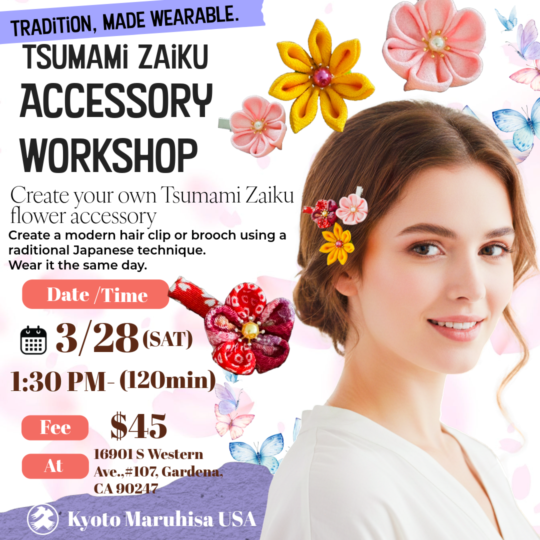 Wearable Art – Tsumami Zaiku Flower Accessory Workshop