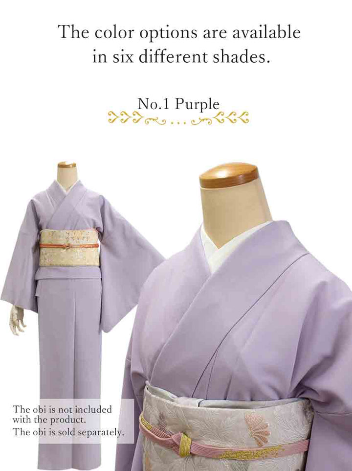 Washable Iromuji Kimono tailored  for TEA ceremony　【M/L】