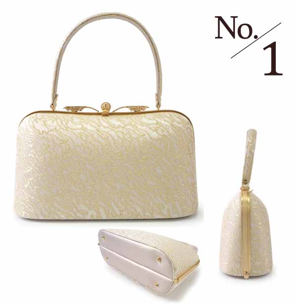 Robe De'collete'e formal bag for traditional attire for TEA ceremony 【Gold】（10 different designs）