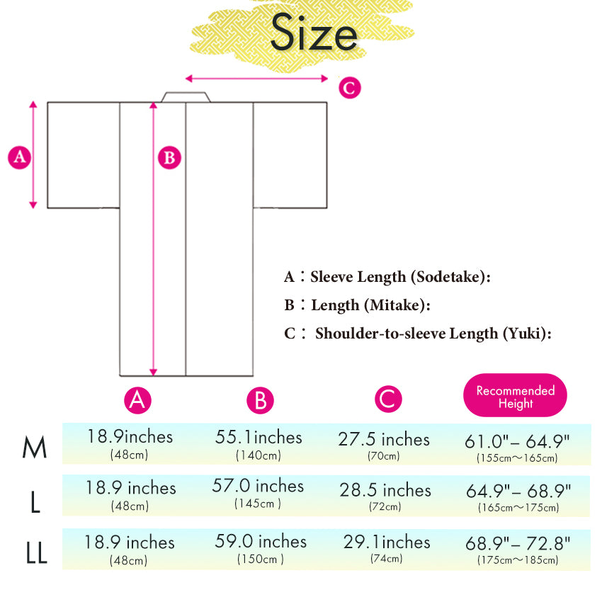 Men's Yukata Cotton & Linen Coordinate Set For Beginners : Beige with Broken Stripe Pattern Yukata