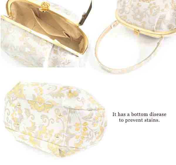 Formal Zori Sandals and Bag Set for TEA ceremony【Beige and Gold / White and Silver】