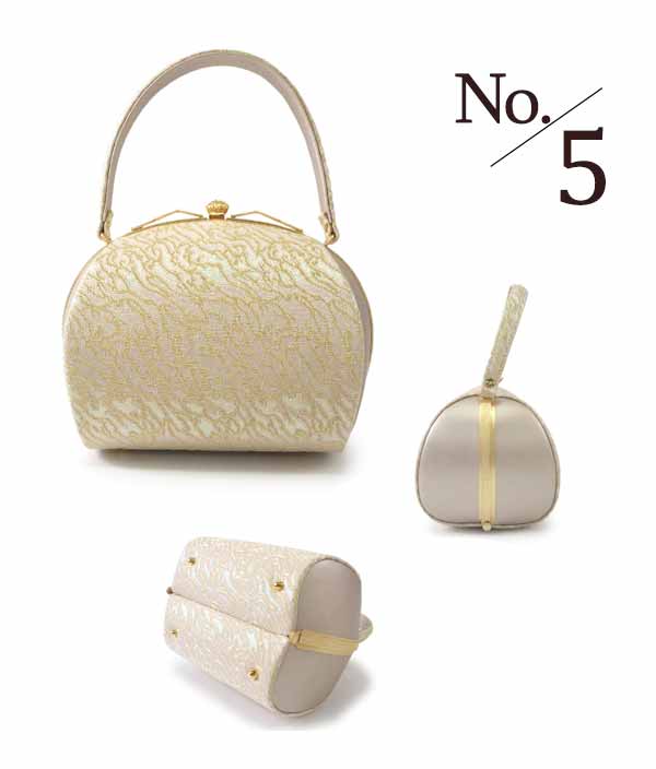 Robe De'collete'e formal bag for traditional attire for TEA ceremony 【Gold】（10 different designs）