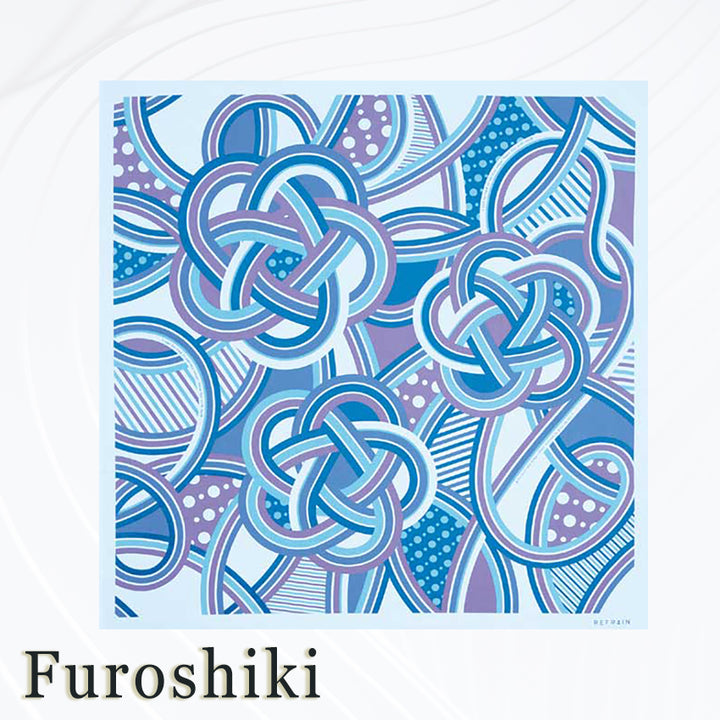 Furoshiki –japanese traditional wrapping cloth, 43.3 inch, cotton , plum