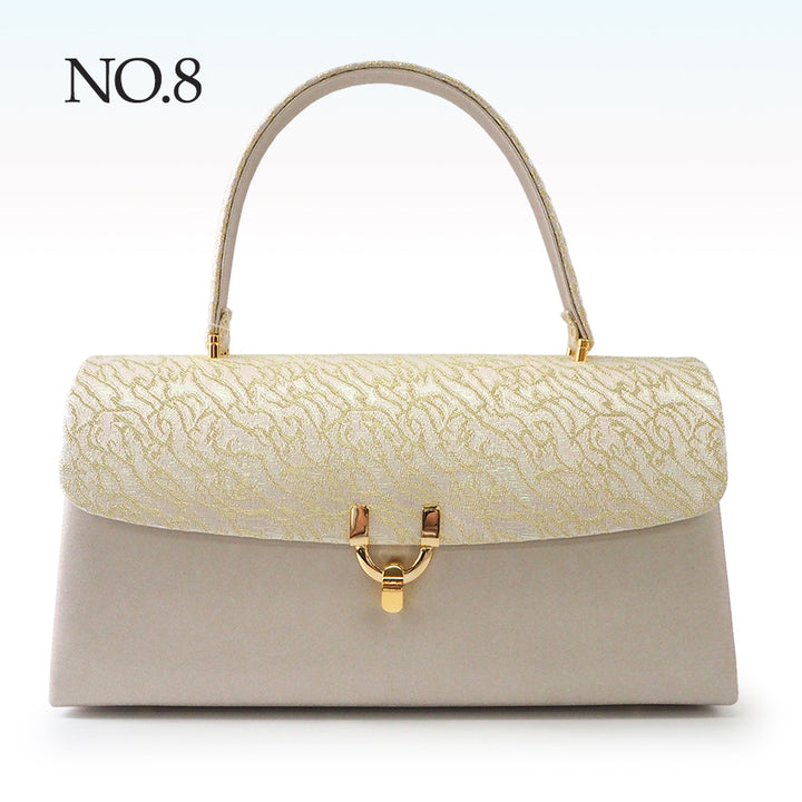 A SET of Robe De'collete'e formal ZORI（sandals）for traditional attire and a bag for TEA ceremony【GOLD】