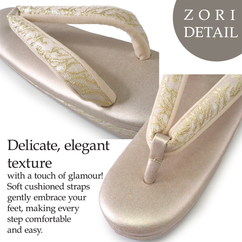 Robe De'collete'e formal sandals for traditional attire for TEA ceremony【GOLD】【S/M/L/2L/3L】