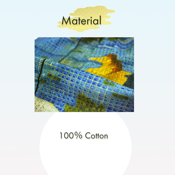 Men's Japanese Art Print Cotton Pants – Wind Gods , Elephant(artwork by Edo-period painter Ito Jakuchu) , Kabuki  pattern