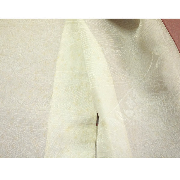 Vintage Haori Kimono Jacket Silk, Reddish-purple base, Cloud Motif (Kumodori)