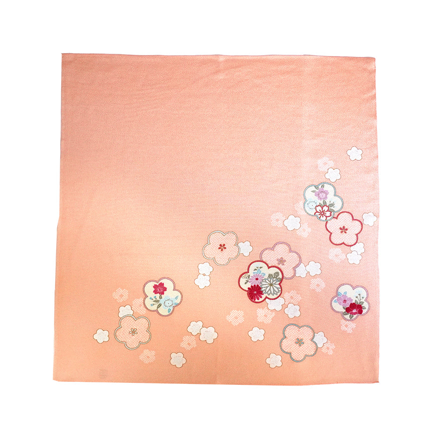 Furoshiki –japanese traditional wrapping cloth, 26.7 inch, Layon, Plum Blossoms with Tradition