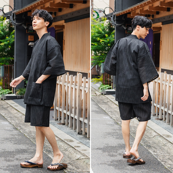 Men’s Cool & Comfortable Cotton-Blend Jinbei – A Japanese Summer Classic!