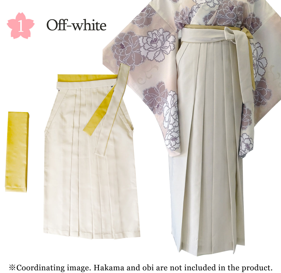 Woman's HAKAMA ＆ shita OBI (2-piece set)【S/M/L/LL】