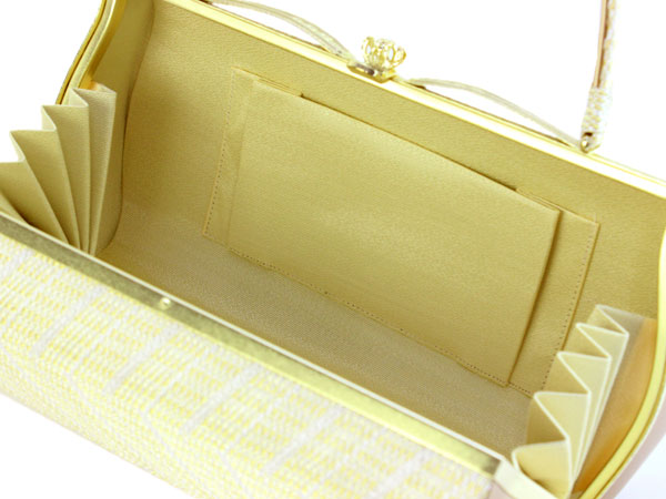 Luxury Formal Zori Sandals and Bag Set for TEA ceremony【Gold】