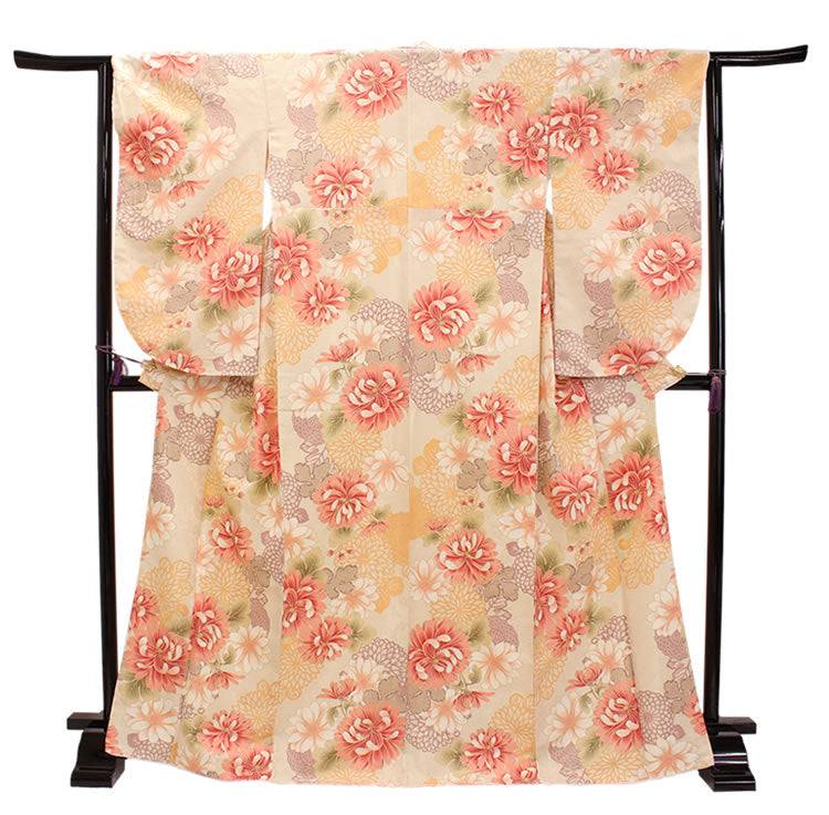 Washable Pre-Tailored Hakama Set for Graduation – 2-Piece Kimono & Hakama Outfit for Women, Easy-Care Polyester, Perfect for University, College & School Ceremonies