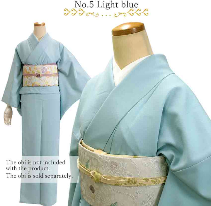 Washable Iromuji Kimono tailored  for TEA ceremony　【M/L】