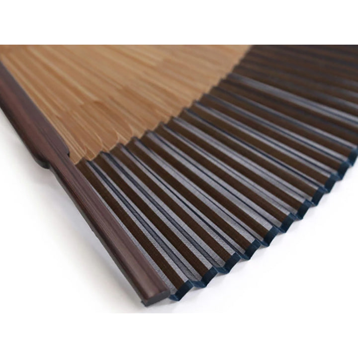 Folding Hand Fan for Men,Surface Silk ,Bamboo Frame, Navy blue base