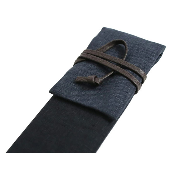 Folding Hand Fan for Men,Surface Silk ,Bamboo Frame, Navy blue base
