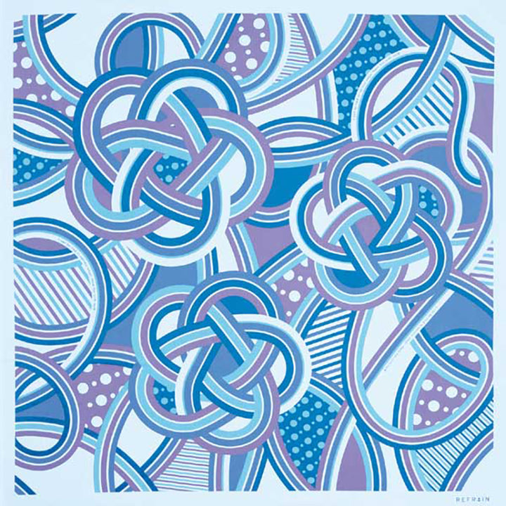 Furoshiki –japanese traditional wrapping cloth, 43.3 inch, cotton , plum