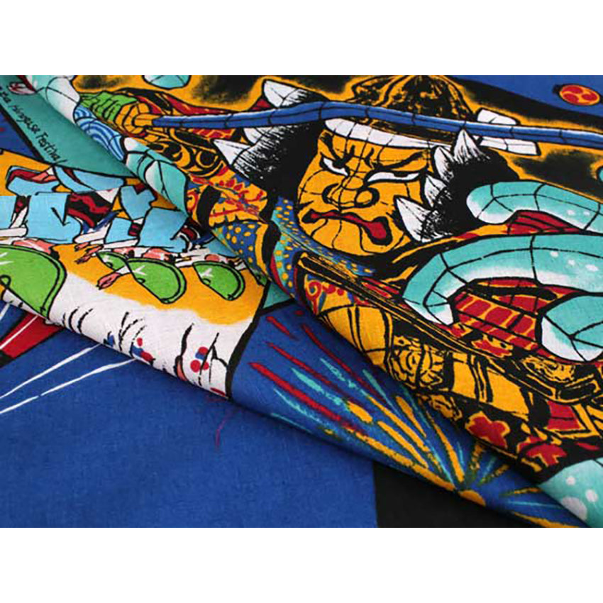 Furoshiki –japanese traditional wrapping cloth, 44.0 inch, cotton, festivals design