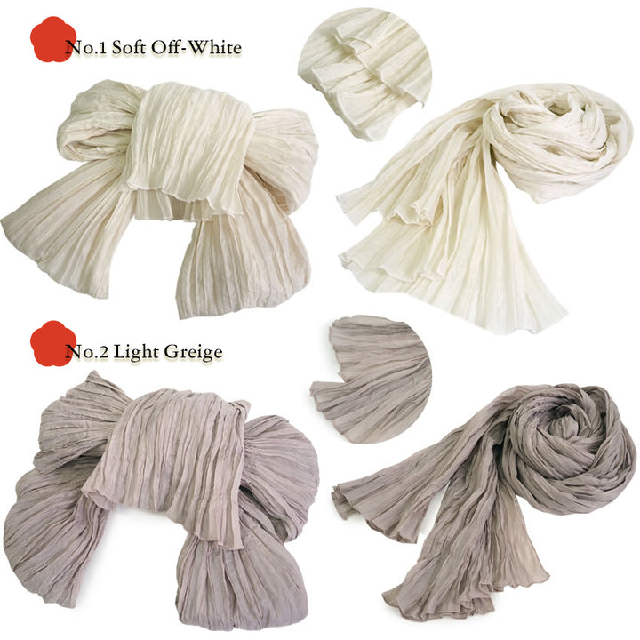 Soft Crinkle Heko Obi Belt for Yukata – Lightweight, Easy-to-Tie Japanese Obi, 13 Colors, Beginner-Friendly Kimono Accessory