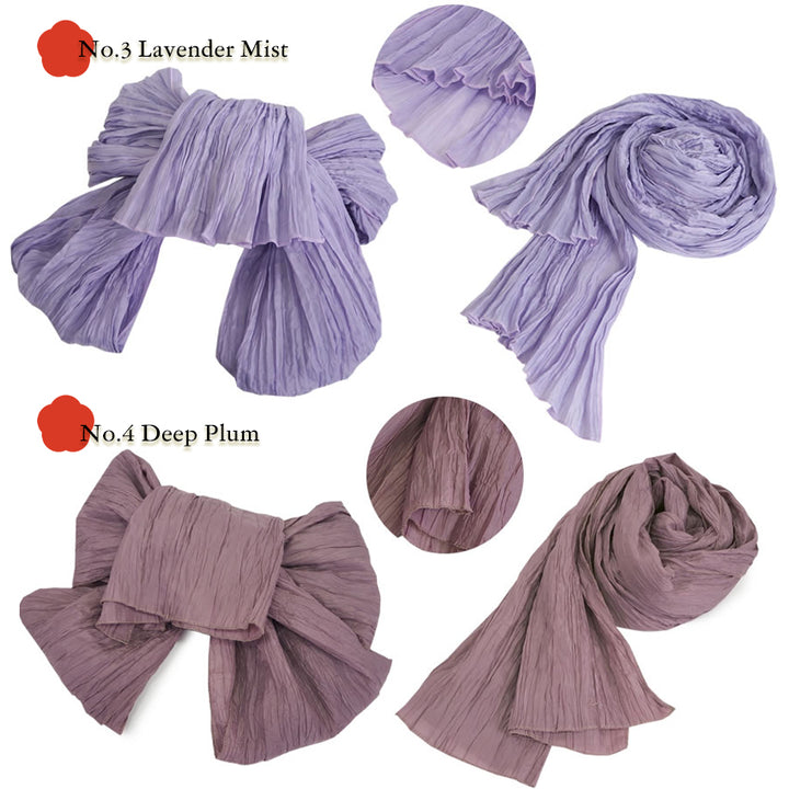 Soft Crinkle Heko Obi Belt for Yukata – Lightweight, Easy-to-Tie Japanese Obi, 13 Colors, Beginner-Friendly Kimono Accessory