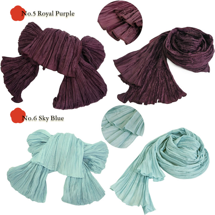 Soft Crinkle Heko Obi Belt for Yukata – Lightweight, Easy-to-Tie Japanese Obi, 13 Colors, Beginner-Friendly Kimono Accessory