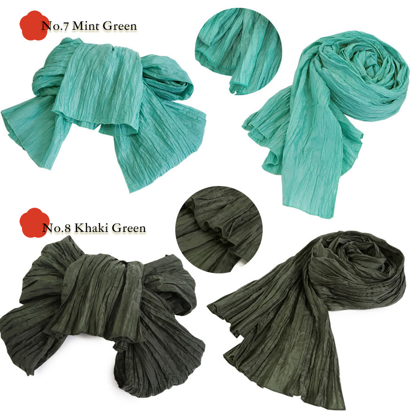 Soft Crinkle Heko Obi Belt for Yukata – Lightweight, Easy-to-Tie Japanese Obi, 13 Colors, Beginner-Friendly Kimono Accessory