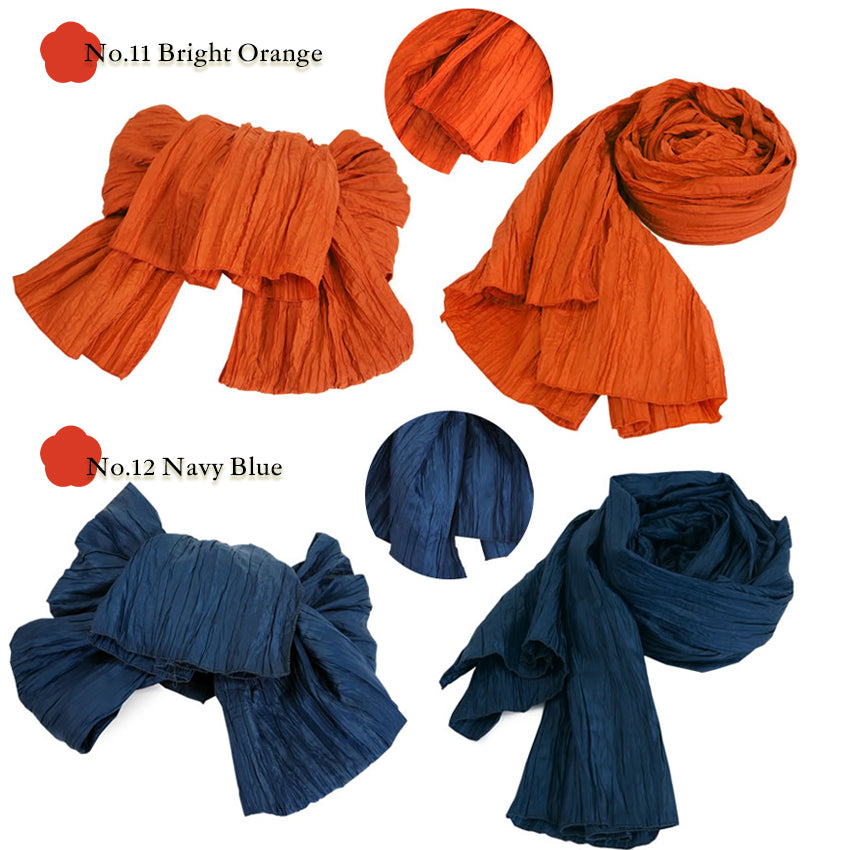 Soft Crinkle Heko Obi Belt for Yukata – Lightweight, Easy-to-Tie Japanese Obi, 13 Colors, Beginner-Friendly Kimono Accessory