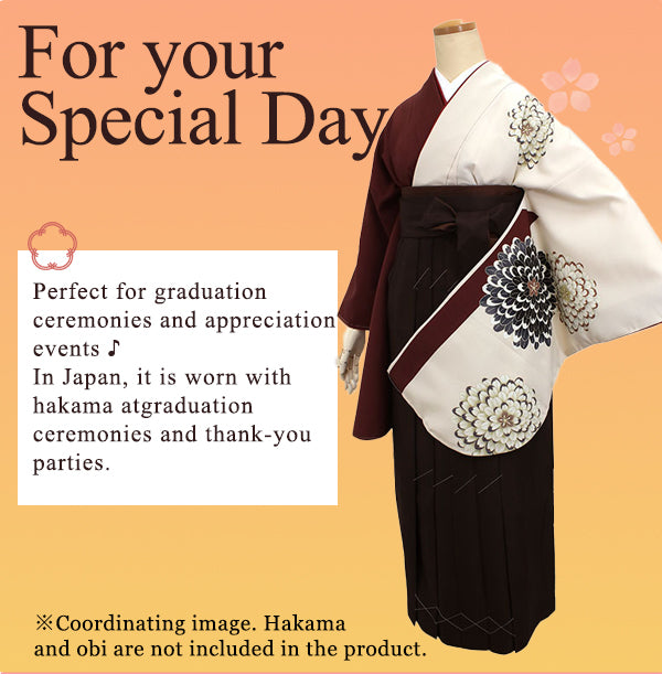 Woman's KIMONO for Hakama