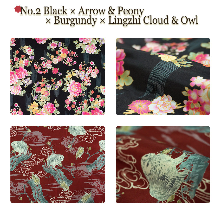 Reversible Women’s Hanten Jacket – Lightweight & Cozy Japanese Kimono Haori Winter Jacket Coat Outerwear