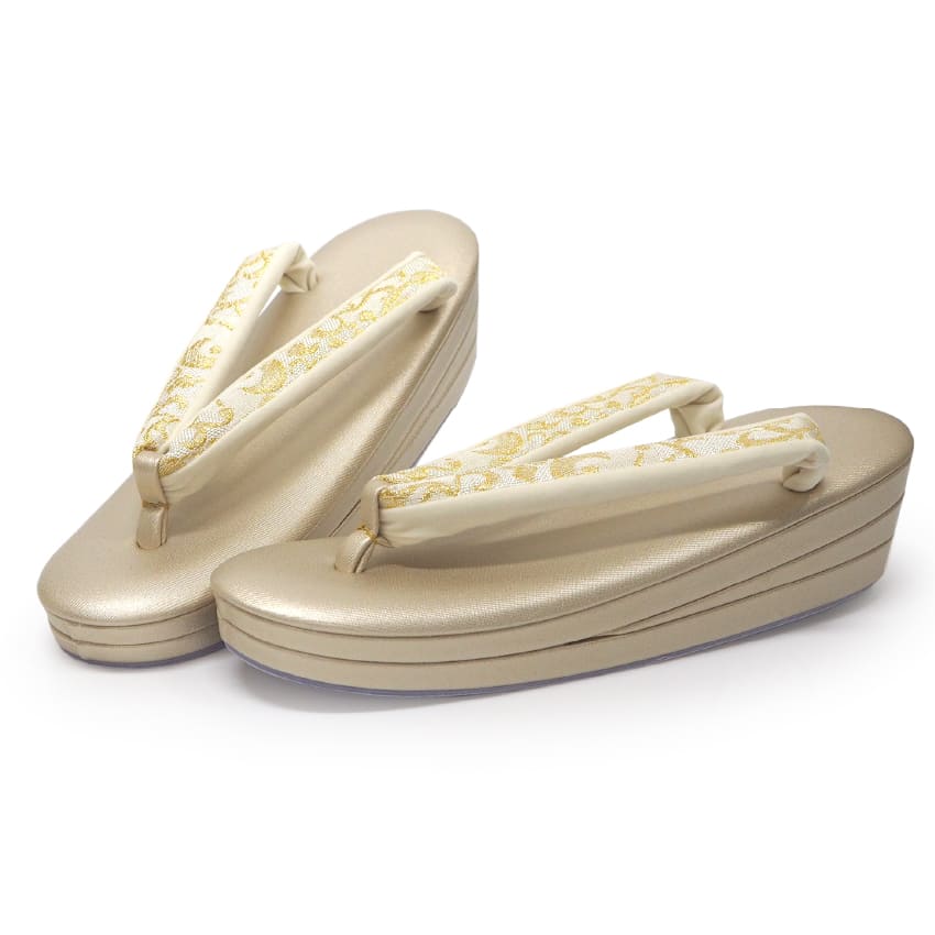 Formal Zori Sandals and Bag Set for TEA ceremony【Gold / Silver】S/M/L/LL