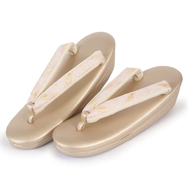 Formal Zori Sandals and Bag Set for TEA ceremony【Green / Pink】S/M/L/LL