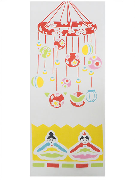 Hand towel with four seasonal event patterns, featuring traditional Japanese dyeing techniques. Versatile for interior decoration and can be used as a substitute for handkerchiefs in various ways.