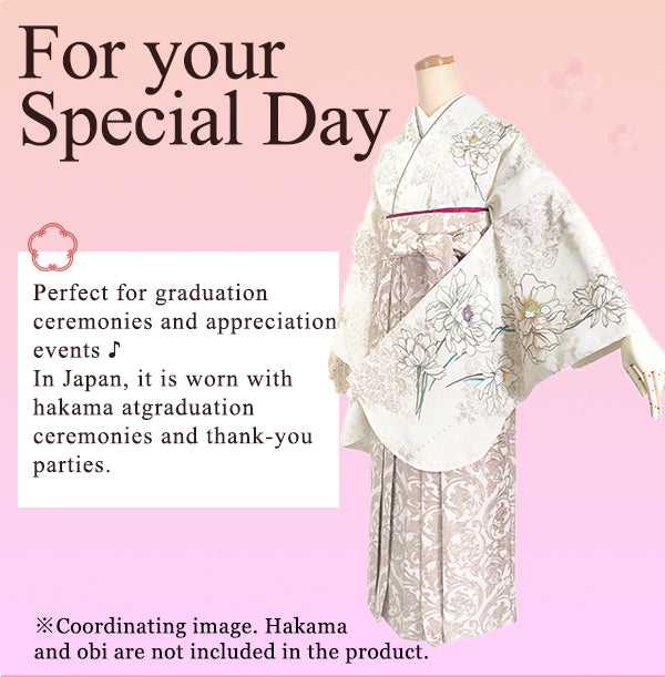 Woman's KIMONO for Hakama