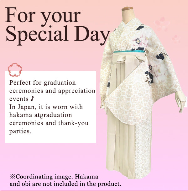 Woman's KIMONO for Hakama