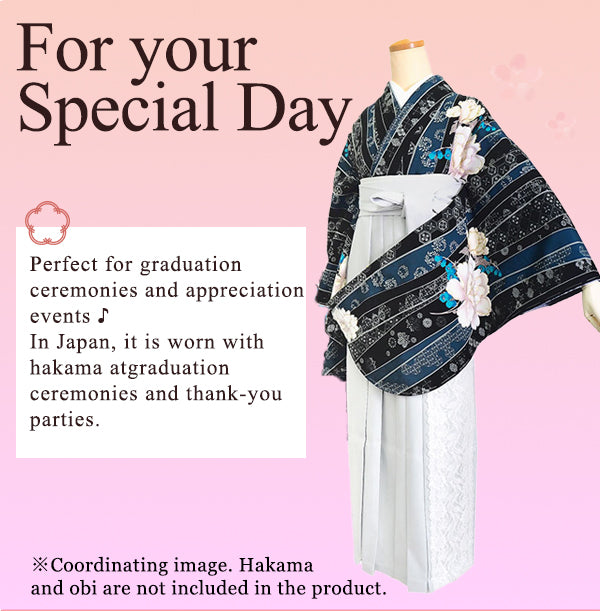 Woman's KIMONO for Hakama