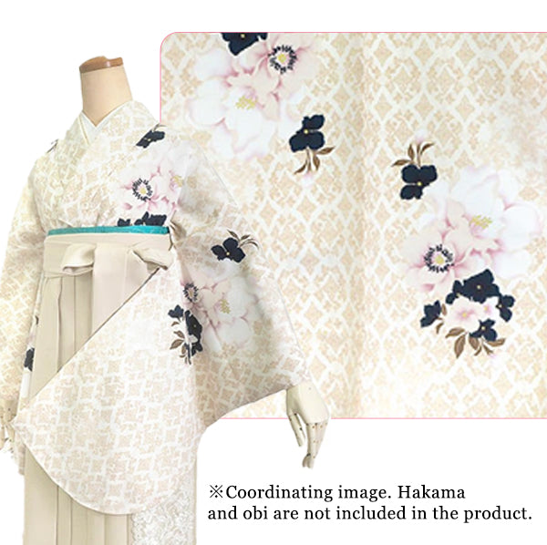 Woman's KIMONO for Hakama