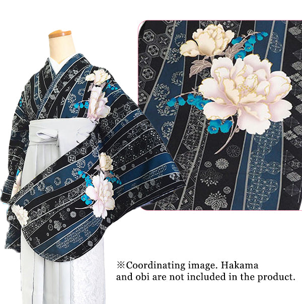 Woman's KIMONO for Hakama