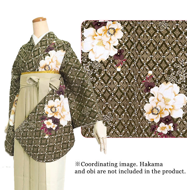 Woman's KIMONO for Hakama