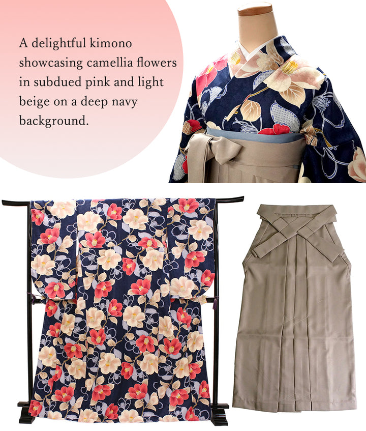 Woman's Kimono and Hakama 12 piecce FULL set