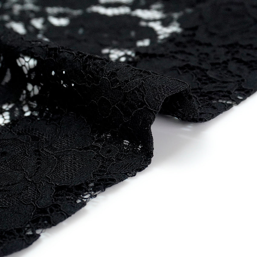 Haori - Lace Kimono Jacket for Women - Lightweight Sheer Midnight Black with Floral Lace Cardigan, The Ultimate Third Piece Layering Cover Up for Spring & Summer