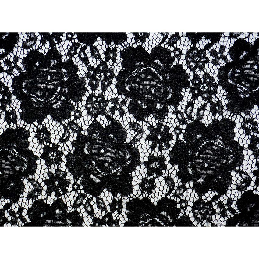Haori - Lace Kimono Jacket for Women - Lightweight Sheer Midnight Black with Floral Lace Cardigan, The Ultimate Third Piece Layering Cover Up for Spring & Summer
