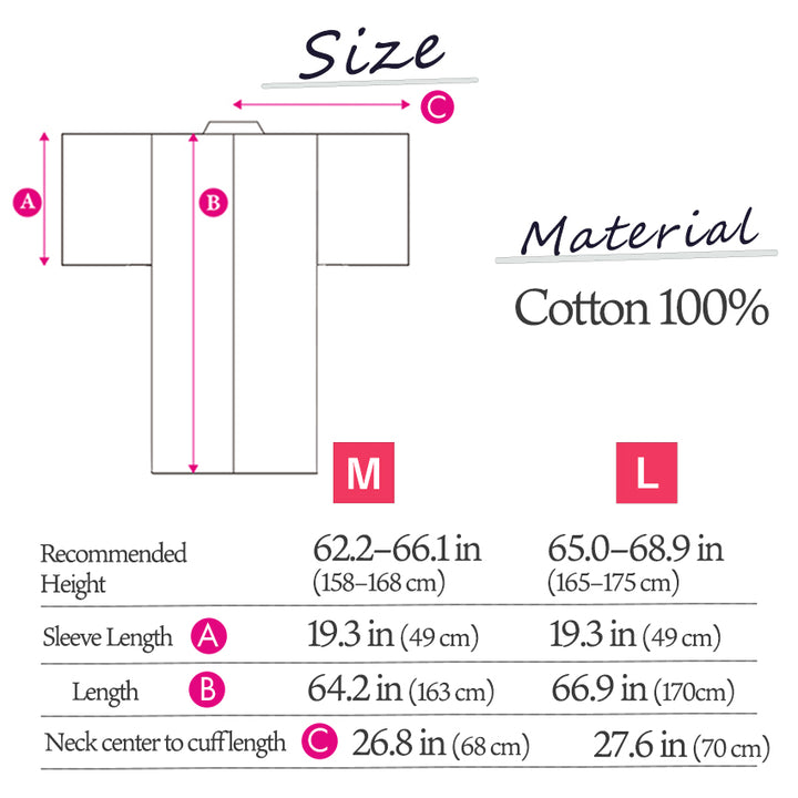 Denim Kimono for Women – Washable Casual Japanese Kimono - Navy and Black base, Lightweight Soft Cotton, Easy to Wear, Modern Everyday Style