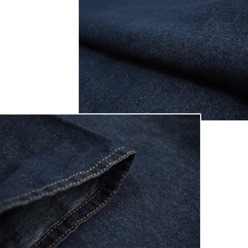 Denim Kimono for Women – Washable Casual Japanese Kimono - Navy and Black base, Lightweight Soft Cotton, Easy to Wear, Modern Everyday Style