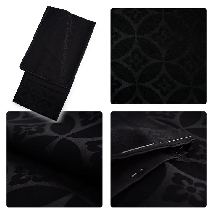 Men’s Haori, Kimono & Hakama 3-Piece Set – Khaki, Black & Gold Traditional Japanese Formal Wear for Graduation, Wedding & Special Occasions